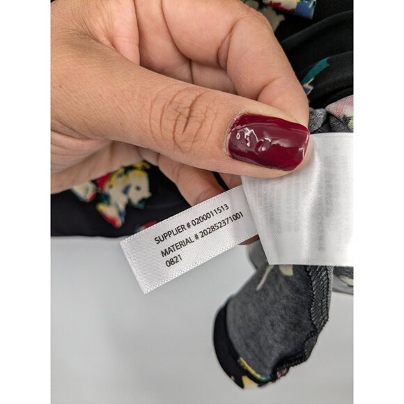 Lauren Ralph Lauren Flora Tie Neck Top Women Plus Size 2X Stretch Office Elegant - Picture 9 of 10